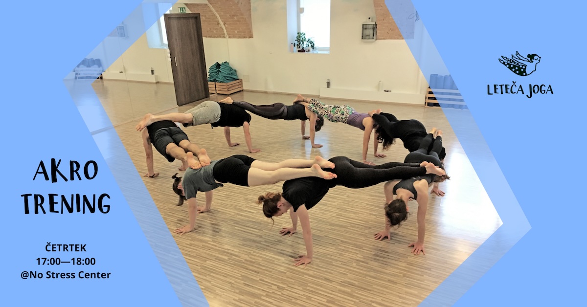Trening akro joge - Leteča joga 2025