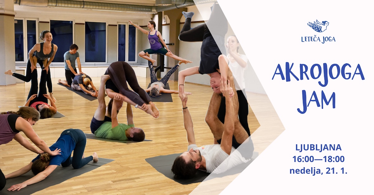 Leteča joga - acroyoga jam workshop